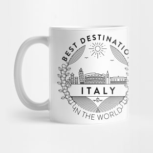 Italy Minimal Badge Design Mug